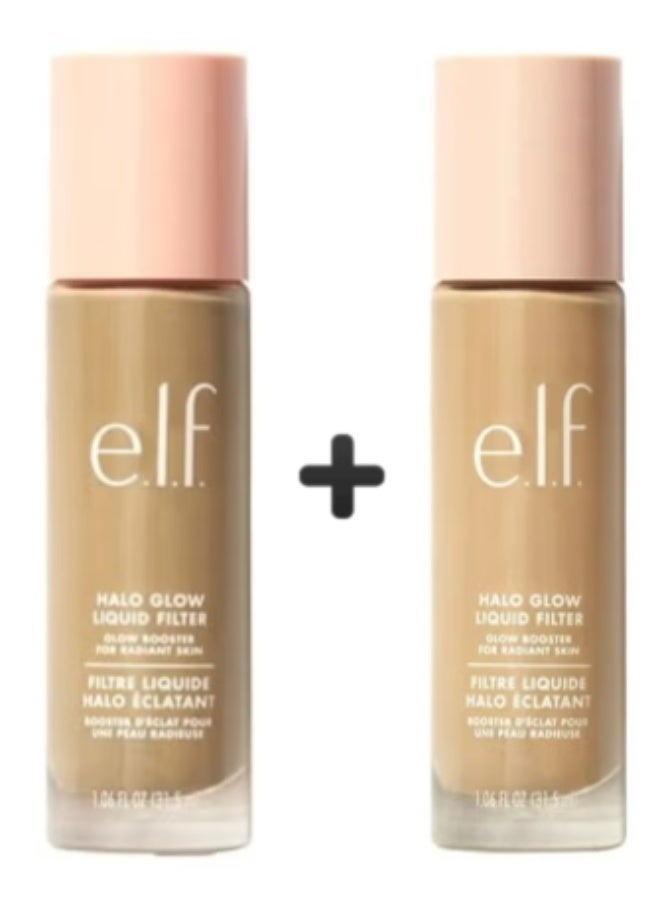 elf Halo Glow Liquid Filter Medium 3.5 + Halo Glow Liquid Filter Medium Tan 5 -  31.5ml - Image 1